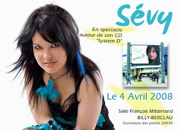 annonce du concert-spectacle de Sévy le 4 avril 2008 à Billy Berclau