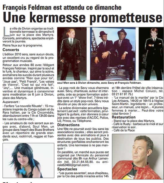 Sévy souvenirs 2008, le concert et autres